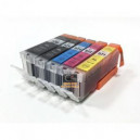 C-570/571XL PACK, Multipack de 5 cartouches compatibles équivalent à 1pgi570bk + 1cli571bk + 1cli571c + 1cli571m + 1cli571y 