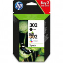 HP 302 Multipack Noir / couleurs (X4D37AE)