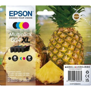 Epson Pack de 4 cartouches encre 604XL serie ananas(C13T10H64010)